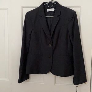 Beautiful Work Blazer, Gray Striped